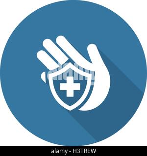 Insurance Icon. Flat Design Stock Vector Image & Art - Alamy