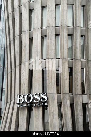 Business company Hugo Boss, Omotesando Keyaki Building, Tokyo, Japan Stock Photo