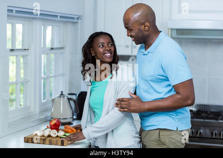 Couple looking at each other Stock Photo