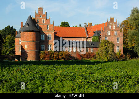 Englischer Landschaftsgarten, Schlosspark und Wasserschloss Herten, Ruhrgebiet, Nordrhein-Westfalen, im Schloss befinden sich Abteilungen vom LWL-Land Stock Photo