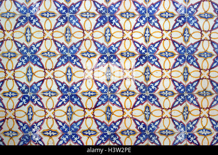 Detail of some Azulejos, the portuguese tiles Stock Photo