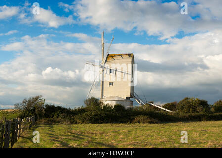 Ashcombe windmill to the east of the village of Kingston near Lewes, East Sussex, UK Stock Photo