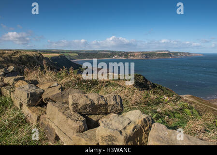 Runswick Bay on the North Yorkshire Coast Stock Photo