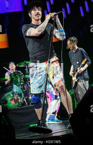 Turin Italy. 11 October 2016. The American rock band RED HOT CHILI PEPPERS performs live at Pala Alpitour to present their new album 'The Getaway' Credit:  Rodolfo Sassano/Alamy Live News Stock Photo