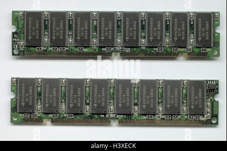 Computer, prefabricated part, add-on memory Simm', Dimm's, product photography, Stock Photo