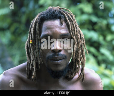 West Indian Islands Saint Lucia Local Dreadlocks