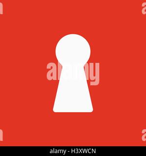 The keyhole icon. Lock symbol. Flat Stock Vector