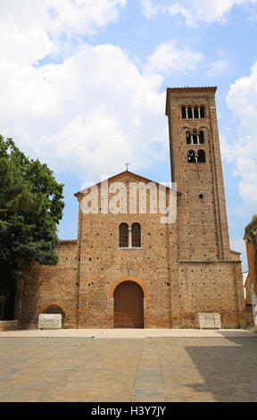 Ancient basilica dedicated to Saint Francis of Assisi in the city of Ravenna in Italy Stock Photo
