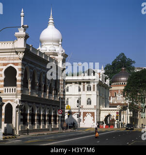 Malaysia, Kuala Lumpur, Colonial District, Jalan Raja, building, view, Asia, capital, town view, street, street scene, structure, culture, places interest Stock Photo