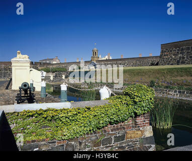 South, Africa, Capetown, 'Castle Good Hope', cannon, Africa, province west cape, town, capital, city, Cape Town, castle, fortress, the oldest building South, Africa, in 1666, residence, fort, military museum and army museum, place of interest Stock Photo