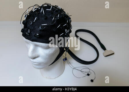 Electroencephalogram EEG cap on a mannequin head Stock Photo - Alamy