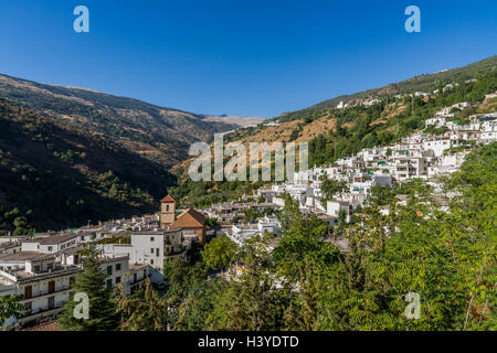 Three villages of the Poqueira valley - Pampaneira, Bubión, Capileira - in La Alpujarra region in Andalucia, Spain Stock Photo