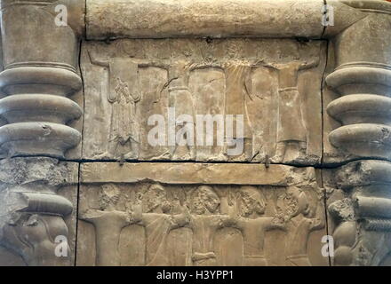 Cast of palace doorway from Persepolis, Iran, circa 470-450 BC. Depicts ...