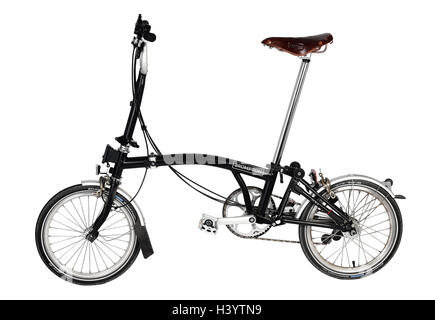 Brompton folding bike, bicycle, cycle, UK Stock Photo