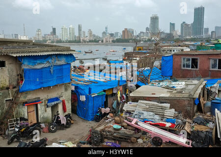 street scenes at worli fishing village, mumbai, Maharashtra, India Stock Photo