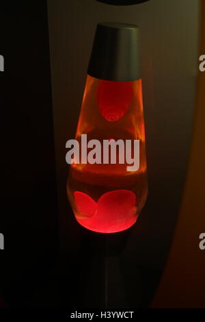 A lava lamp, a decorative novelty item, invented in 1963 by British accountant and founder of Mathmos, Edward Craven Walker (1918-2000). Dated 20th Century Stock Photo