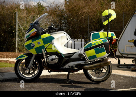 Paramedic motorbike, doctor motorcycle Stock Photo