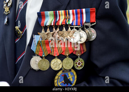 Medals, veteran's wartime medals, medal Stock Photo