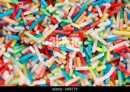 Full frame shot of multi colored sprinkles Stock Photo