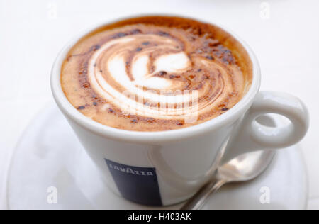 Espresso shot of Lavazza coffee Stock Photo - Alamy