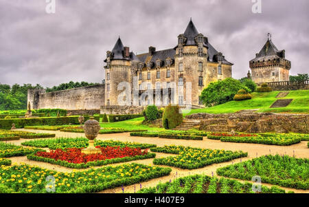 Chateau de la Roche Courbon in Charente-Maritime department of France Stock Photo