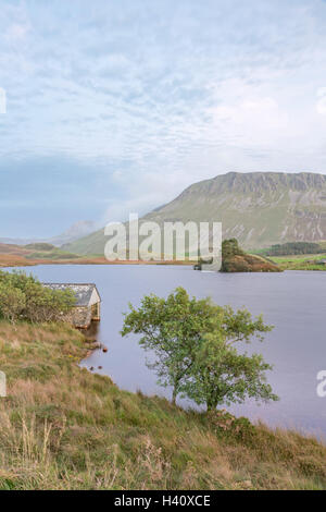 Late afternoon over Cregennan lakes, Gwynedd, Snowdonia National Park, North Wales, UK Stock Photo