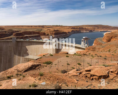 Glen Canyon Dam, Arizona Stock Photo