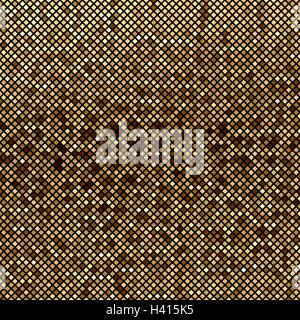 Mosaic brown abstraction Stock Vector