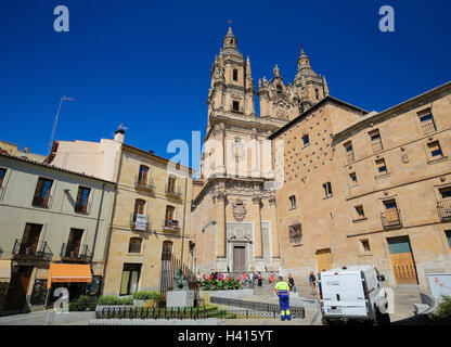 Facade of La Clerecia, baroque church of the University of Salamanca, Spain Stock Photo