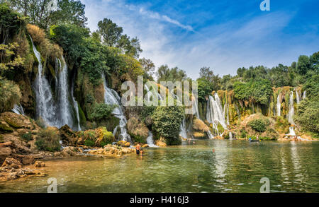 Kravica waterfalls, near Ljubuski, West Herzegovina Canton, Bosnia and Herzegovina Stock Photo