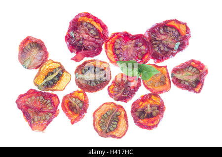 Dried tomatoes isolated on white background cutout Stock Photo