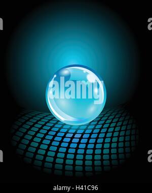 Logo concept with ball and halftone effect Stock Vector