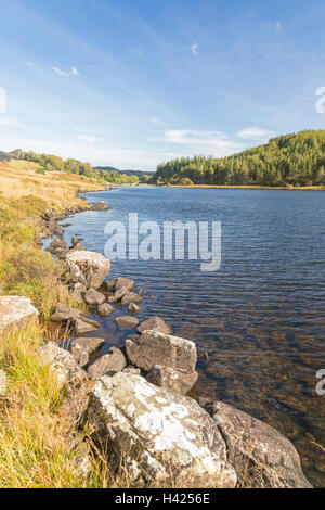 Llynnau Mymbyr in the Dyffryn Mymbyr Valley looking towards Caple Curig, Snowdonia National Park, North Wales, UK Stock Photo