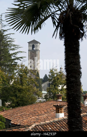 Switzerland, Ticino, Brissago, parish church 'SS. Pietro e Paolo', Stock Photo