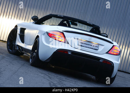 Mercedes SLR mcLaren Gemballa, from the back, no property release, Stock Photo