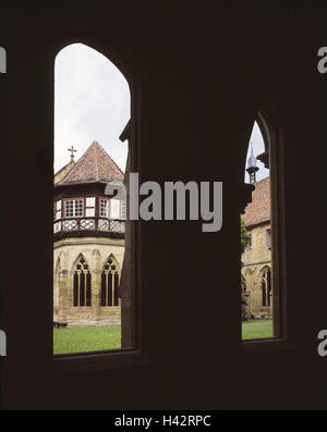 Germany, Baden-Wurttemberg, Maulbronn, Cistercian monastery, arcade, Stock Photo