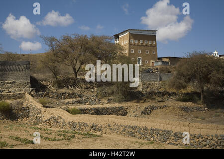 Saudi Arabia, province Asir, Old Town area Dahran Al Janub, Stock Photo