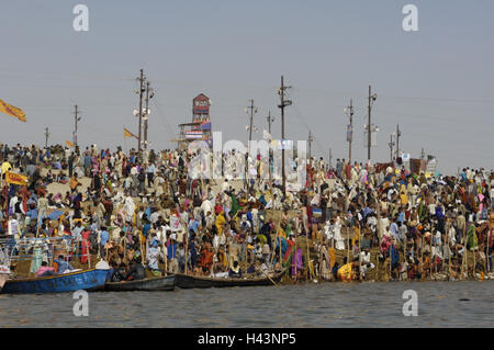India, Uttar Pradesh, Allahabad, Kumbh Mela, human measures, Stock Photo