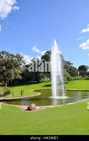 Perth,WA,Australia-August 22,2015:Pioneer Women's Memorial in the King's Park Botanic Gardens with statue in Perth, Western Australia Stock Photo