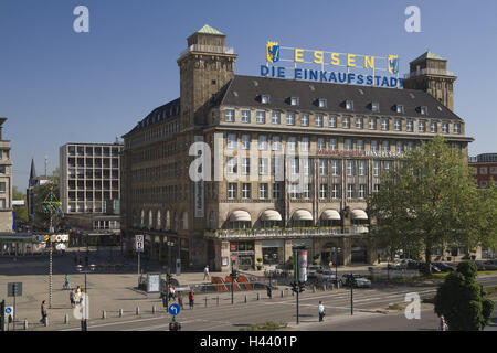Germany, North Rhine-Westphalia, food, department store Handelshof, outside, town, building, house, commercial court, department store, facade, architecture, Stock Photo