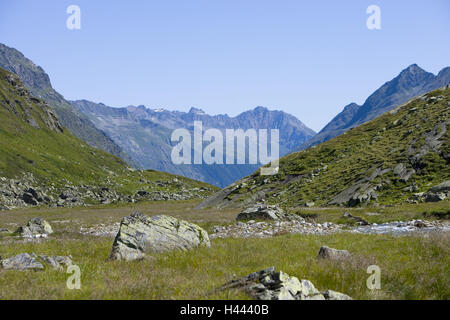 Austria, Vorarlberg, Silvretta, cloister valley, Stock Photo