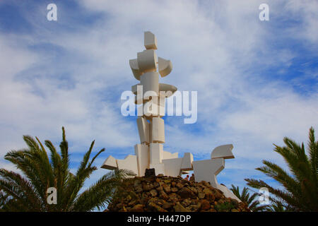 Spain, the Canaries, Lanzarote, Monumento Al Campesino, Stock Photo