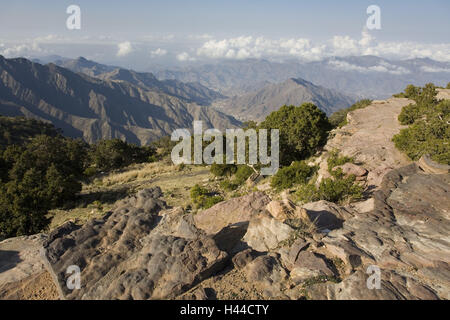 Saudi Arabia, province Asir, Asir national park, Al Soudah, Stock Photo