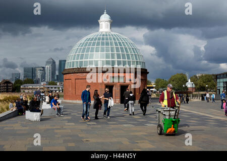 Greenwich Foot Tunnel entrance, London, UK Stock Photo