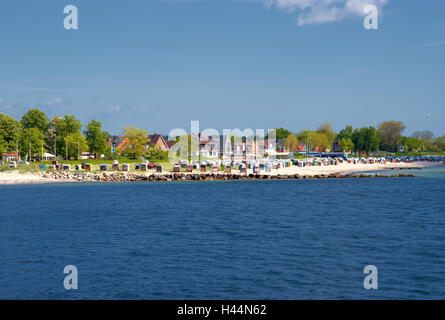 Germany, Schleswig - Holstein, Kiel bay, Möltenort, beach, Stock Photo