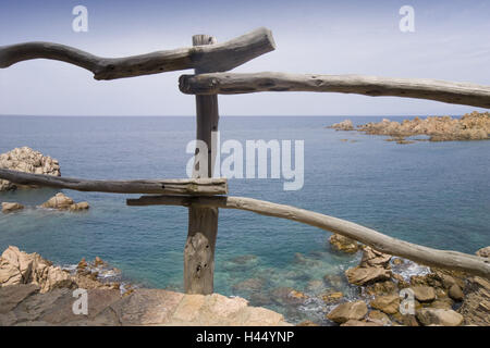 Italy, Sardinia, 'Costa Paradiso', stairs, railing, detail, Stock Photo