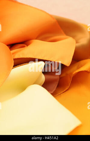 Substance, silk, orange, white, Stock Photo