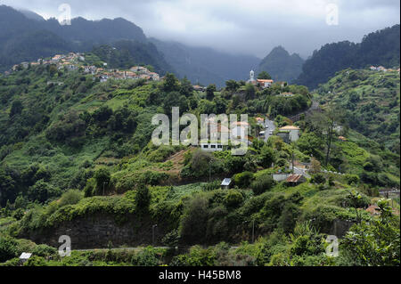 Portugal, island Madeira, Sao Roque do Faial, local view, Stock Photo