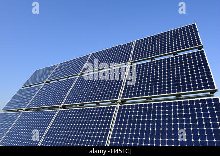 Solar collectors, medium close-up, Stock Photo