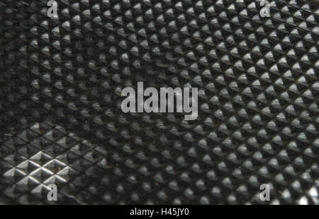 texture of the aluminum surface with pyramidal cells Stock Photo